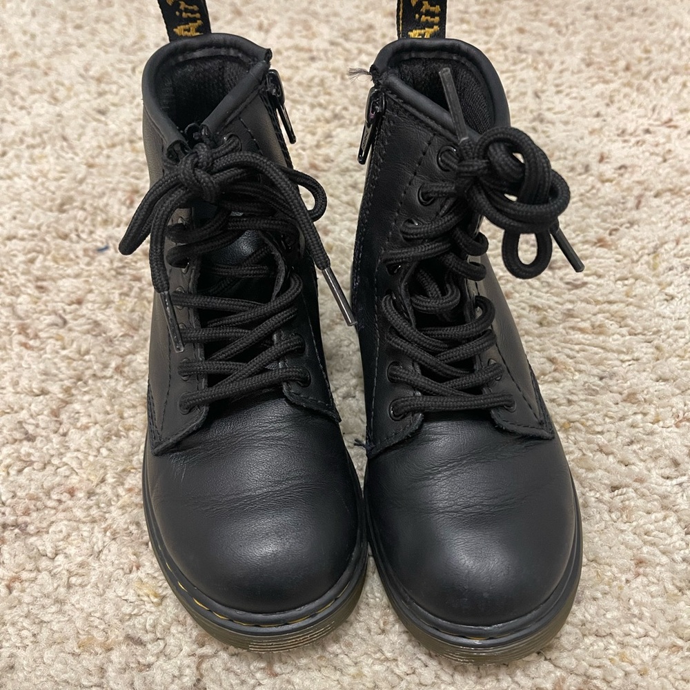 Dr. Martens Black Kids Boots